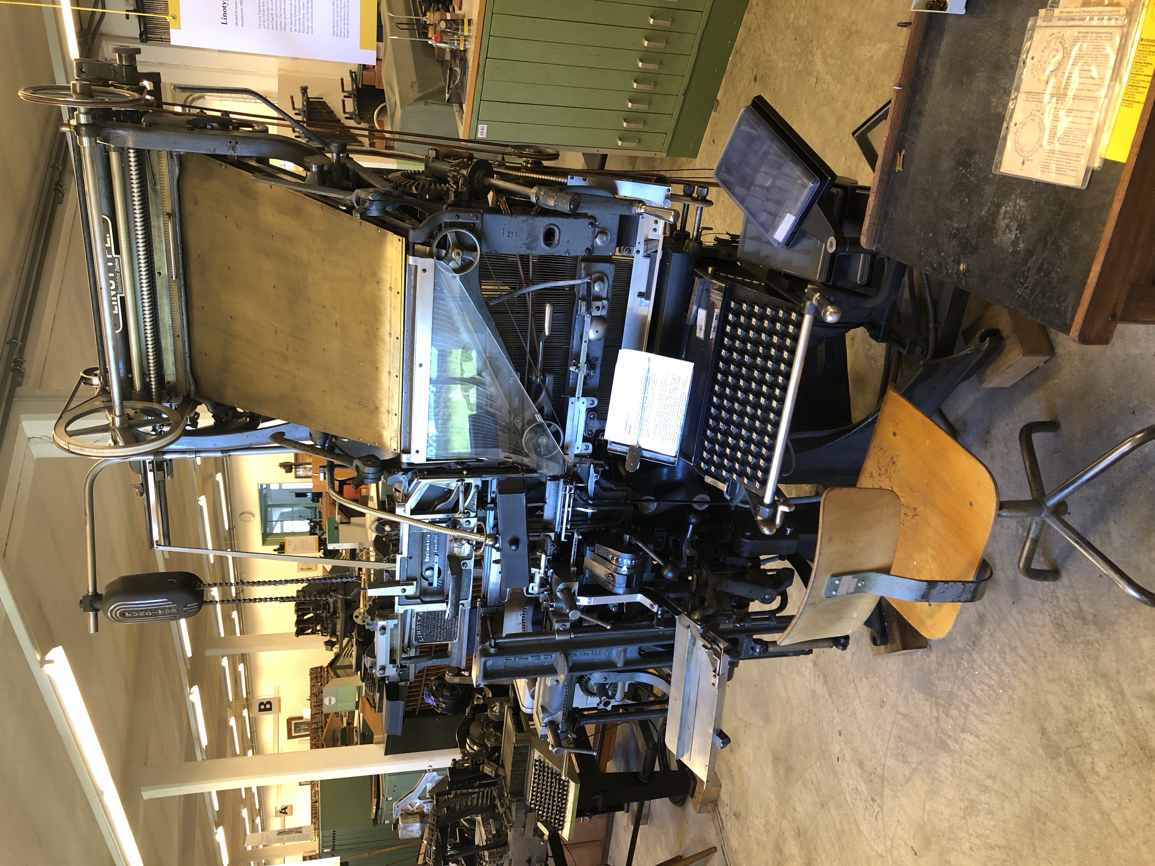 A Linotype model 5